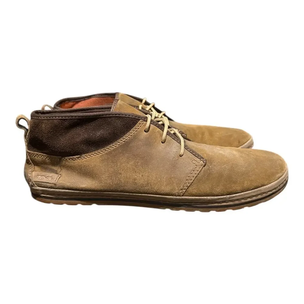 Teva Cedar Canyon Men’s Casual Brown Leather Shoes Sneakers 1001978 Size 13